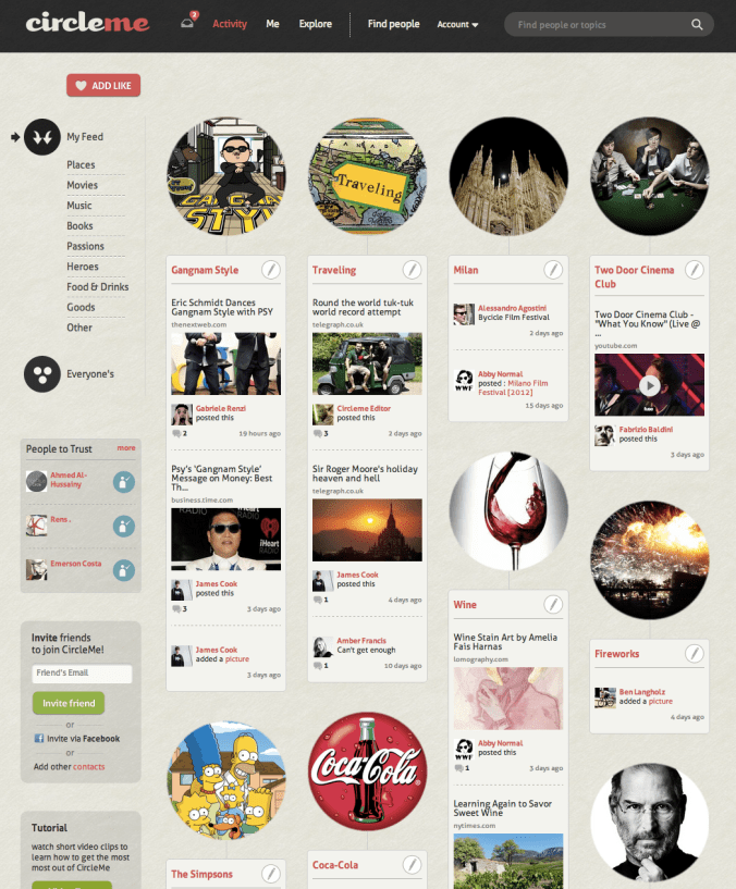 The new Activity Page