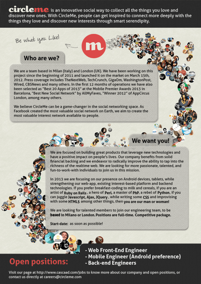 Codemotion - CircleMe hiring