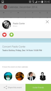 CircleMe Calendar Event View